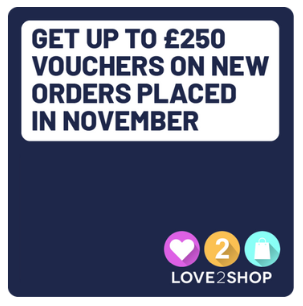 Claim Up To £250* In LOVE2SHOP Vouchers
